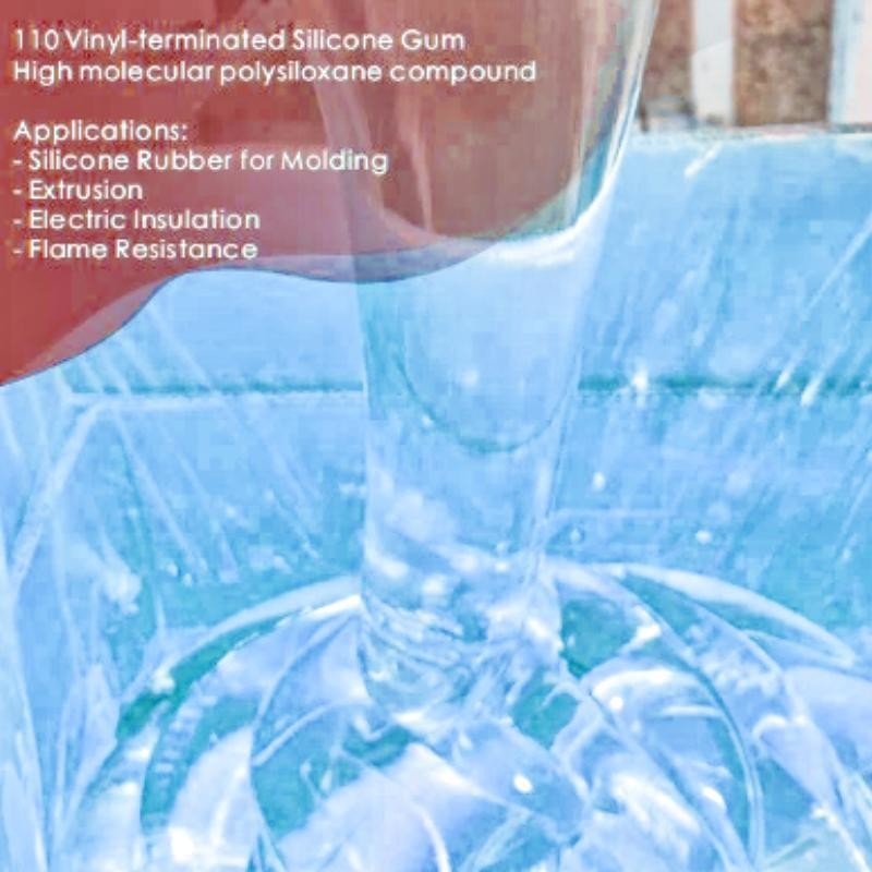 Composto di grande molecolarità 110 112 di VMQ terminato vinile incolore MVQ Polysiloxane